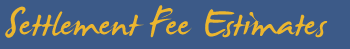 settlement fee calculator